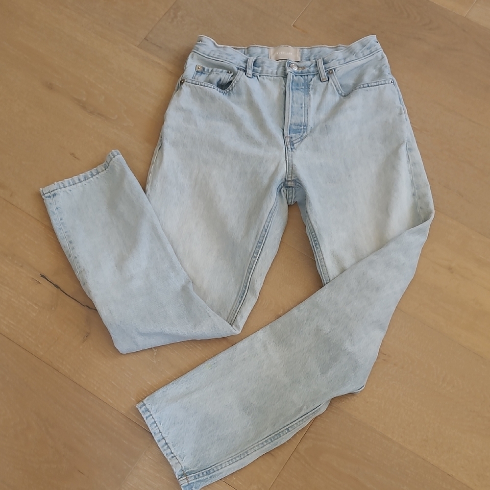 Everlane Jeans Women's sz 26 90's Cheeky Jean Mid Rise Light Wash Ankle Denim